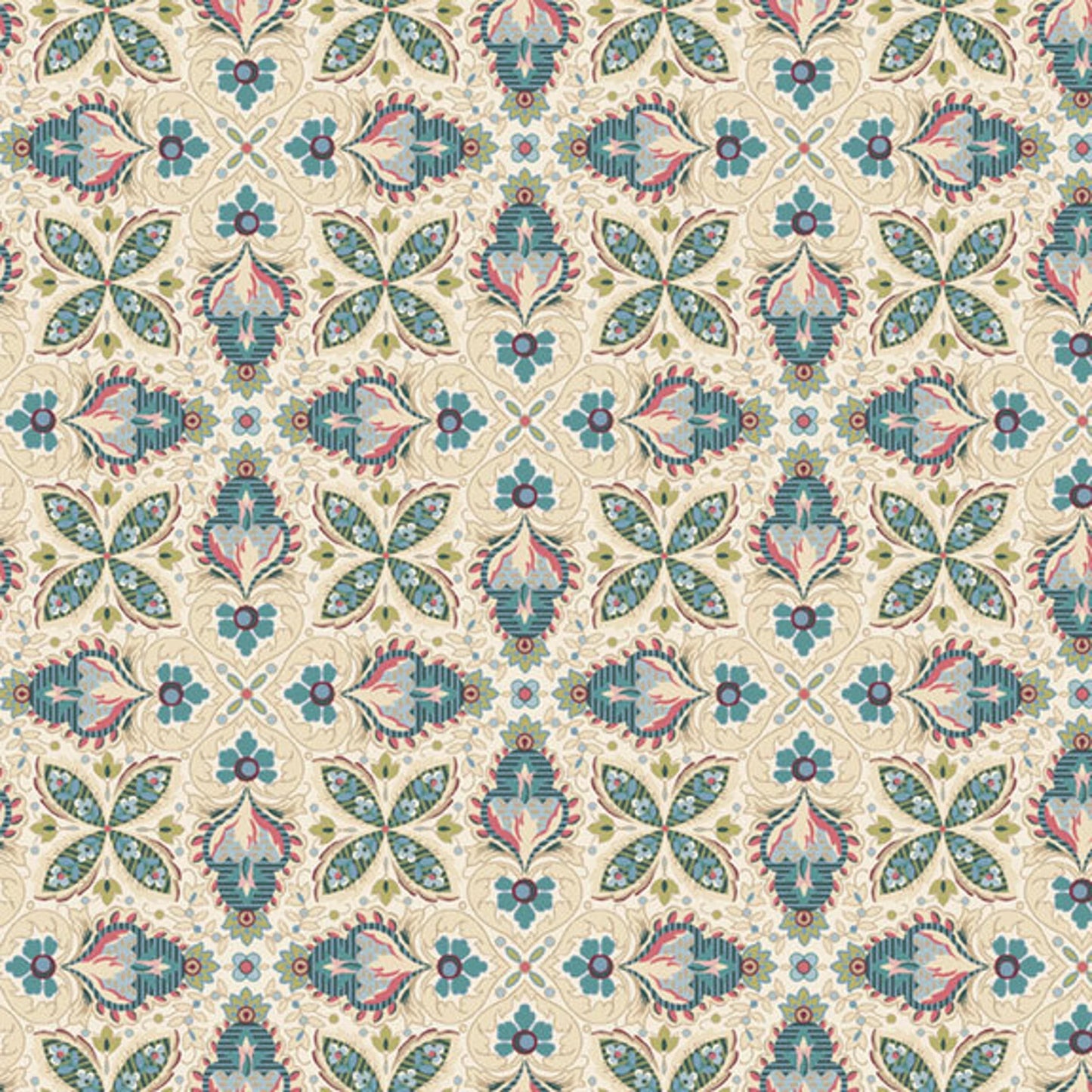 Midnight Meadow - Smithsonian Institution R650843 Cream by Marcus Fabrics