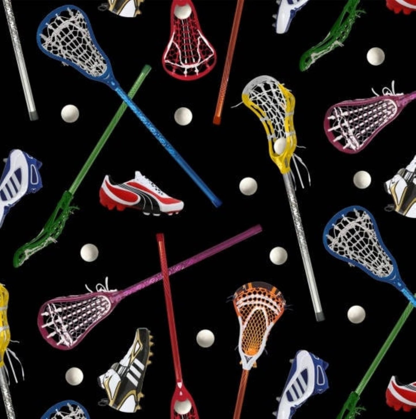 Lacrosse Sticks - 421 Black by Elizabeth's Studio