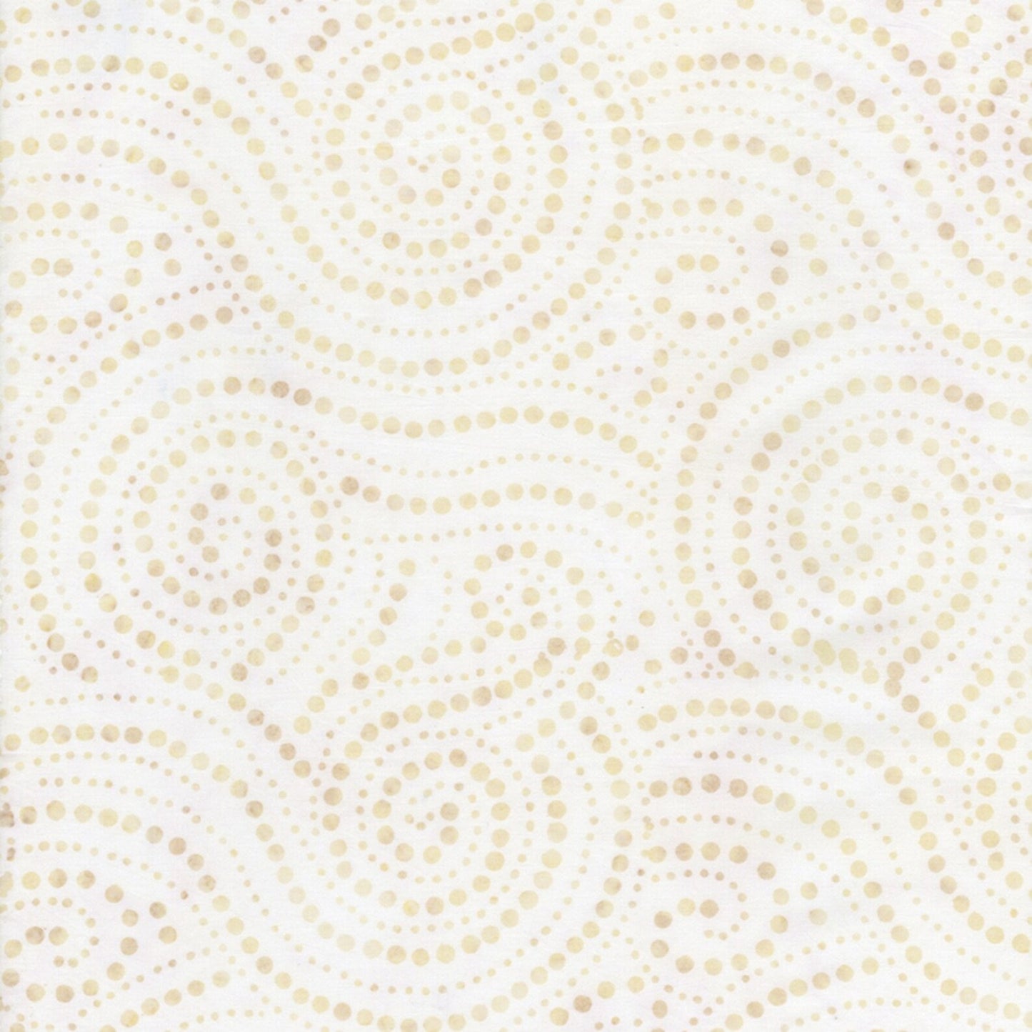 Tonga Gardenia Loose Dotted Spirals Batik by Timeless Treasures