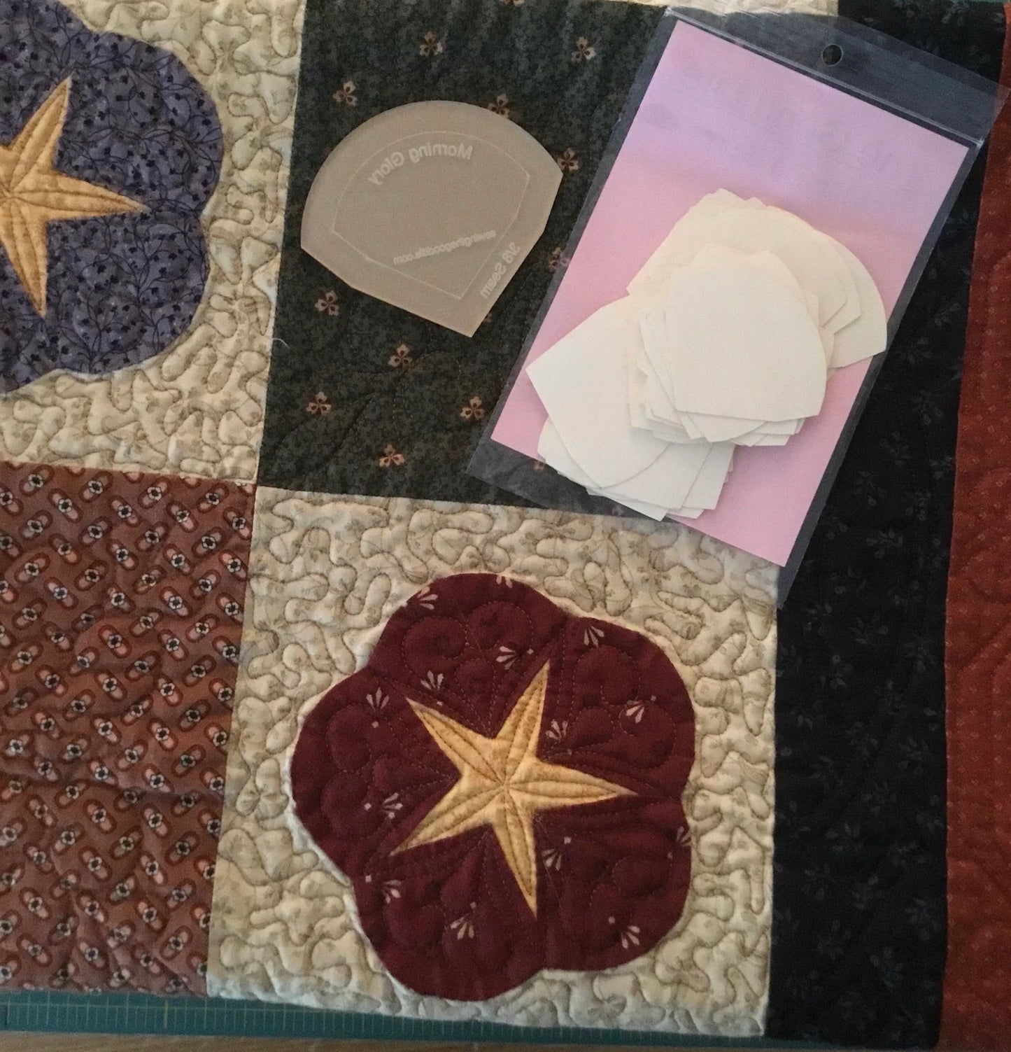 Morning Glory English Paper Pieced Quilt by The Good Life