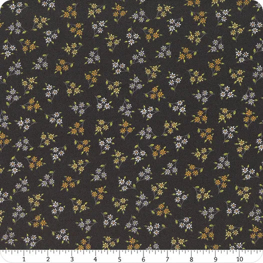 Patch of Sunshine - Dark Gray Small Floral - 40039 995 by Jennifer Ellory for Wilmington Prints