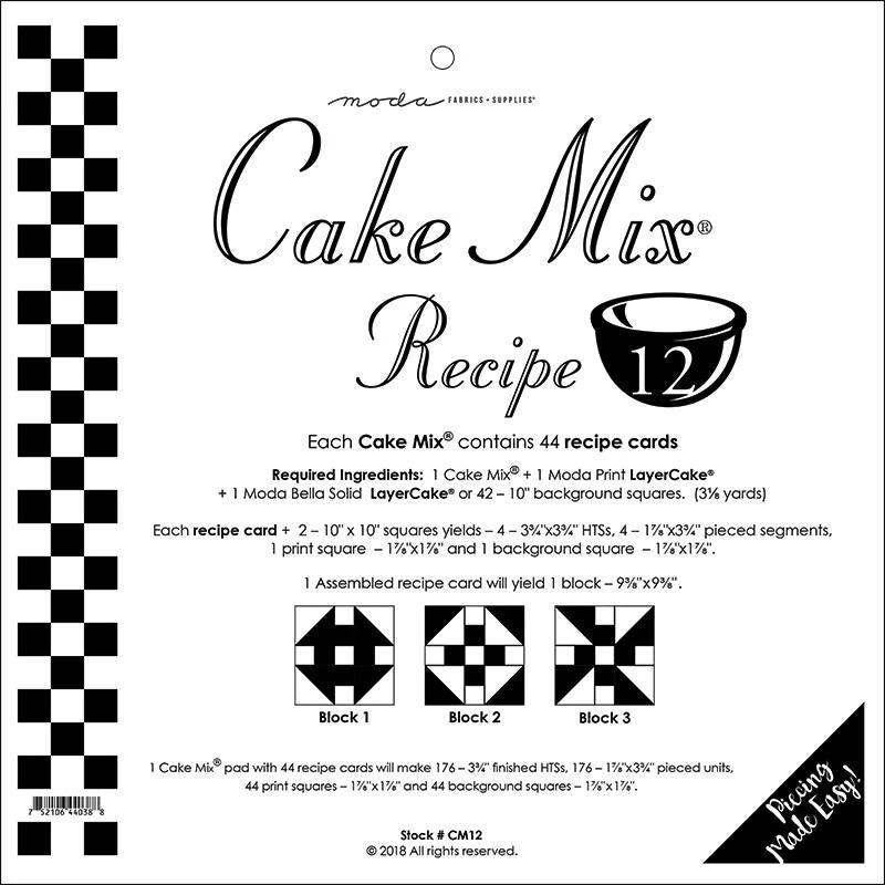 Cake Mix Recipe 12 by Moda