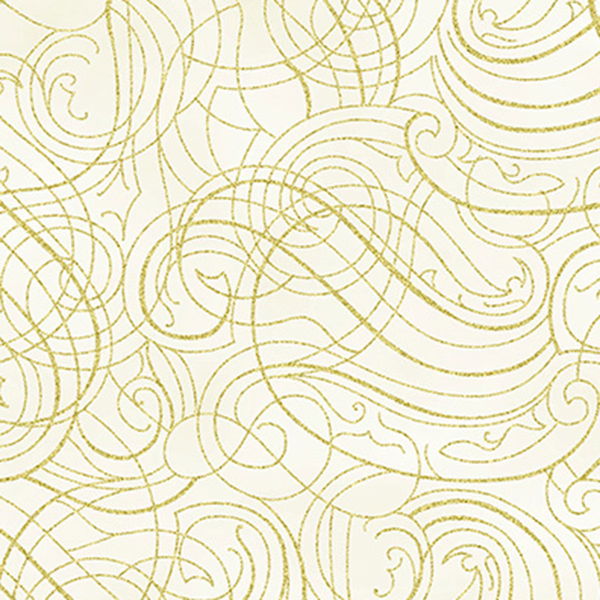 Christmas Wish - Swirls Natural-Gold Y7824-20G by Hoffman Fabrics