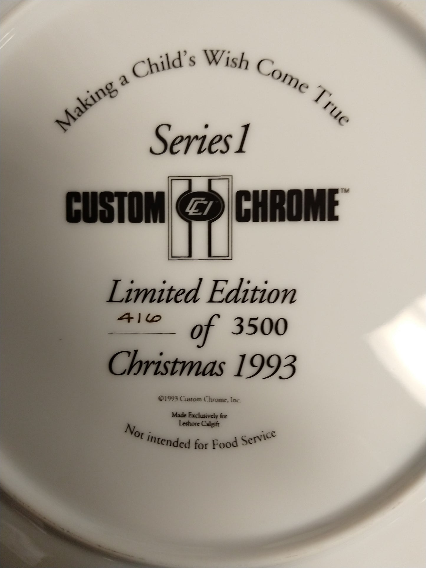 Custom Chrome Series 1 Plate