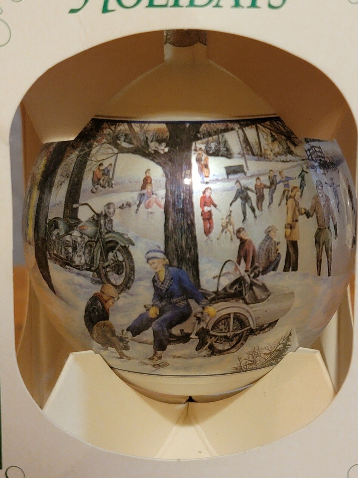 Harley-Davidson Christmas Ornament-The Skating Party Limited Edition Series I