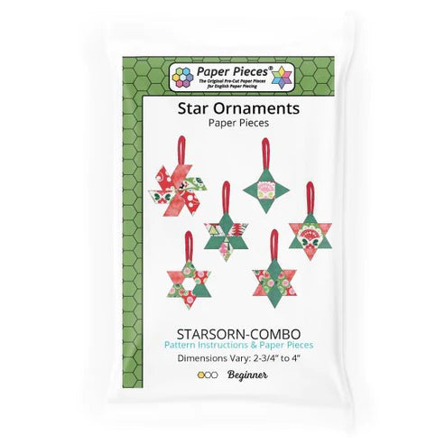 Star Ornaments - English Paper Piecing Pattern & Paper by Paper Pieces