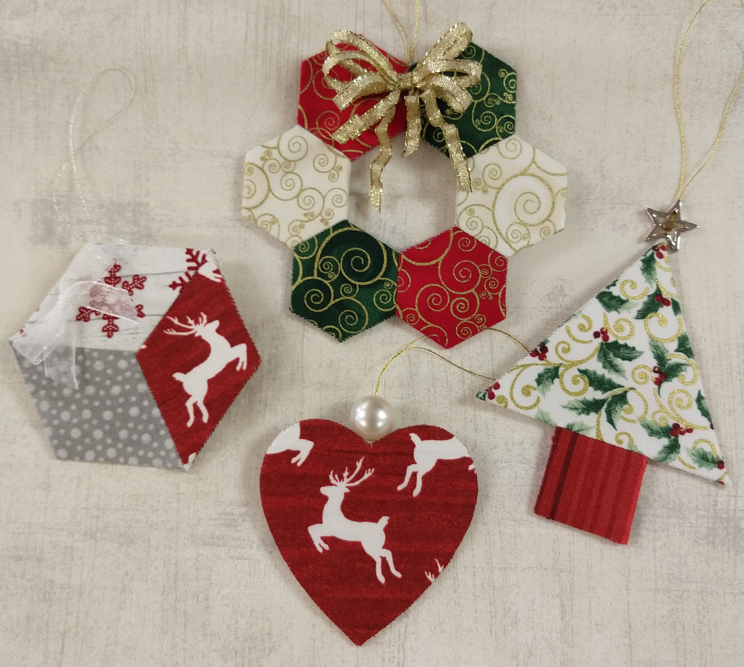 More Christmas Ornaments by Paper Pieces