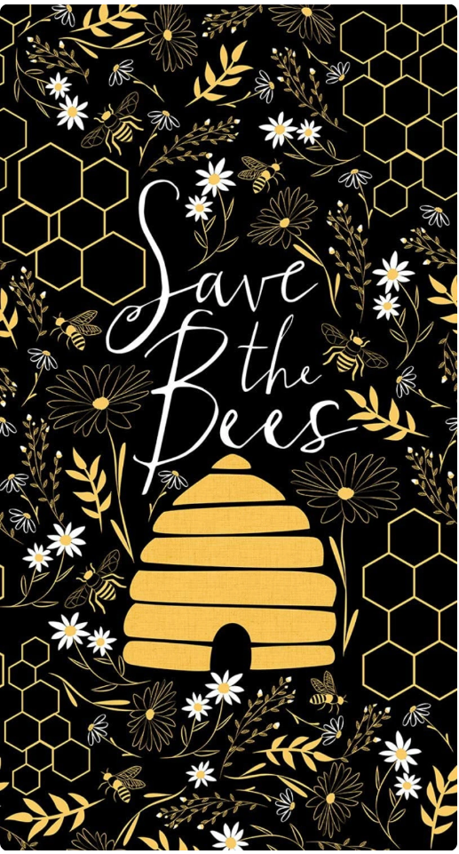 Save the Bees Panel by Timeless Treasures - 097