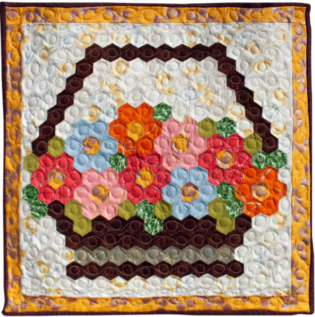 Grandmother's Basket English Paper Piecing Pattern & Paper Pieces by Paper Pieces