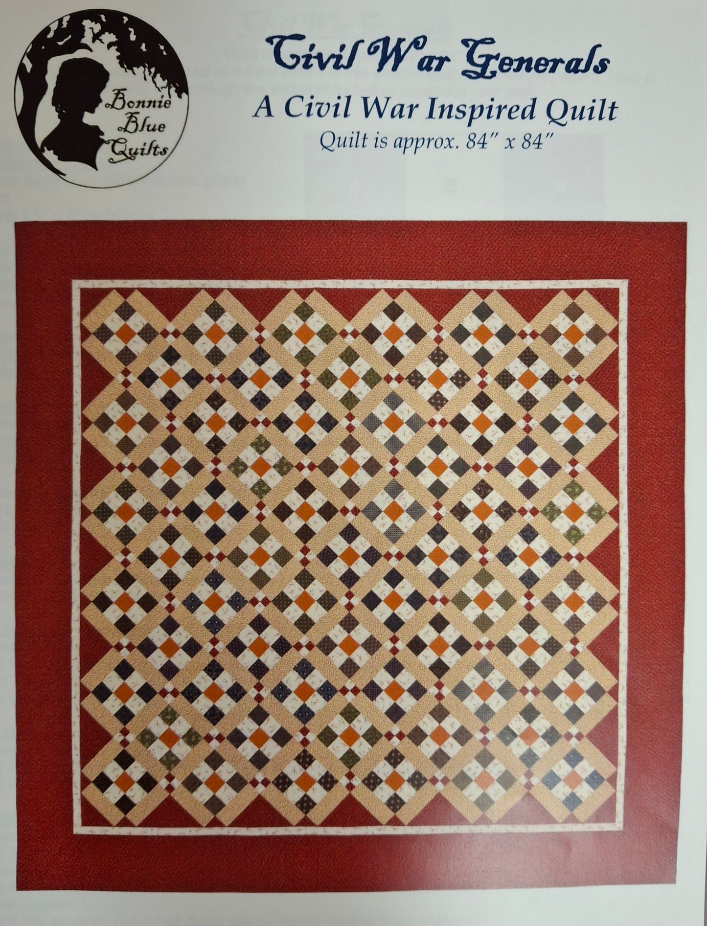 Civil War Generals - A Civil War Inspired Quilt Pattern BBQ038 by Bonnie Blue Quilts