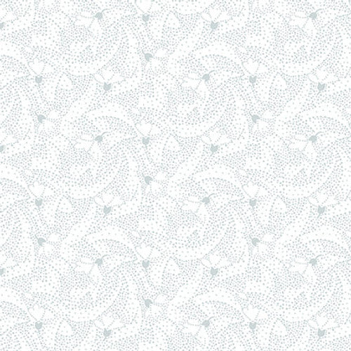 Quilter's Flour V White on White Dotted Geo by Henry Glass Fabrics