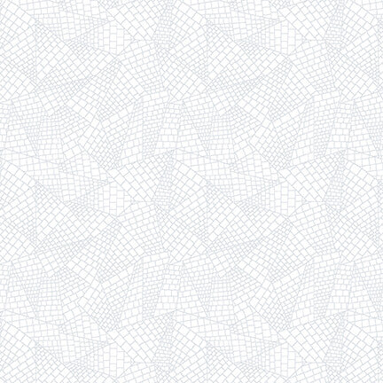 Quilter's Flour IV 404-01W Geometric Lines White on White by Henry Glass Fabrics