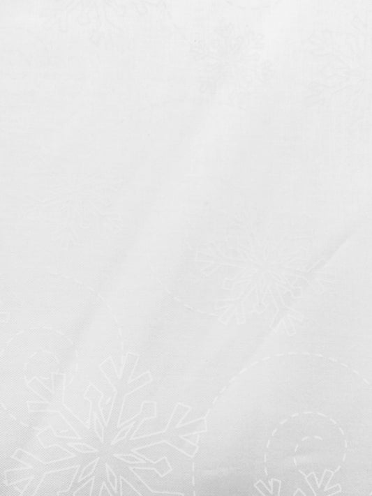 White on White Kimberbell Snowflakes 8240 by Maywood Studio