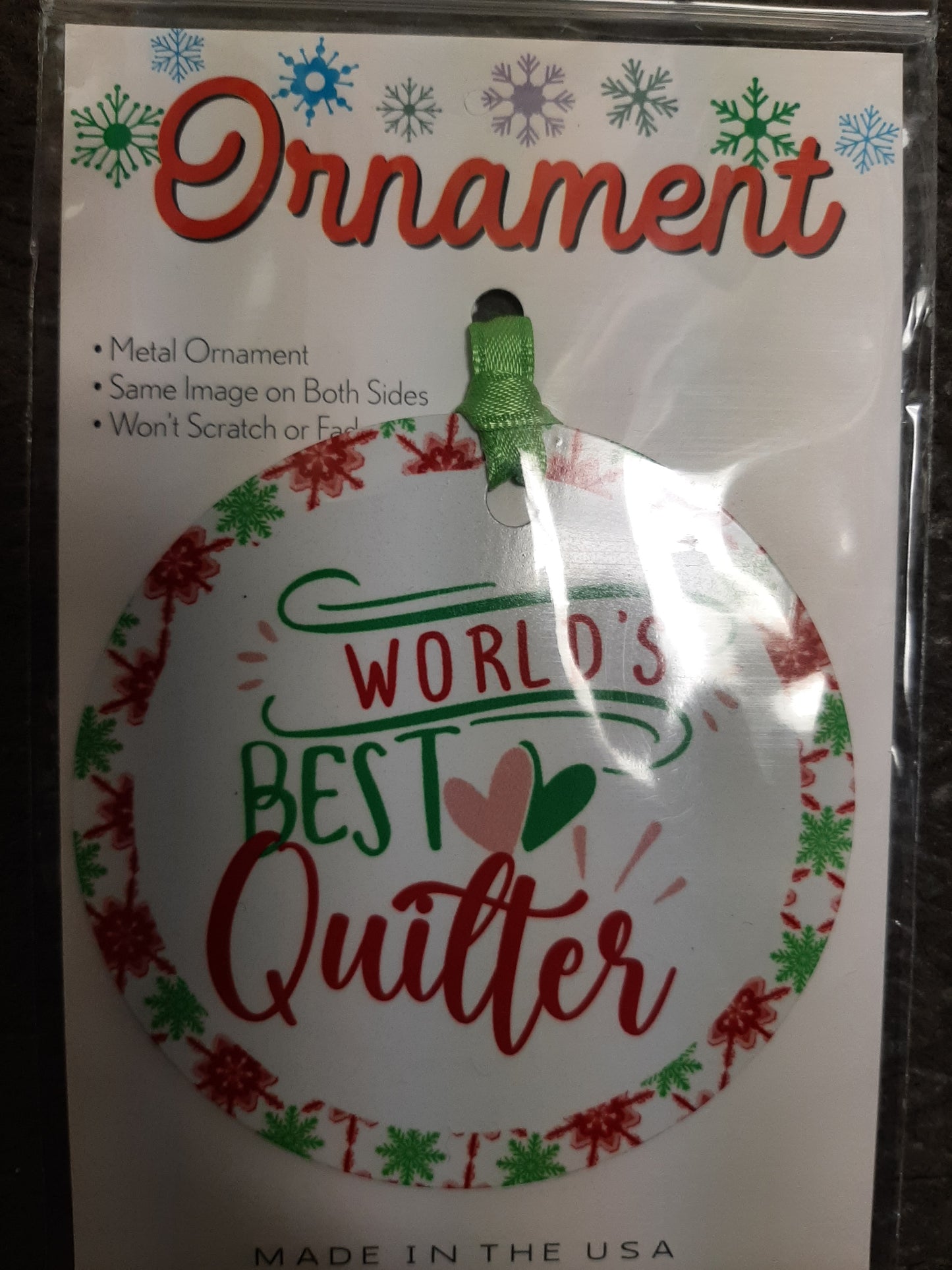 Ornament-Worlds Best Quilter