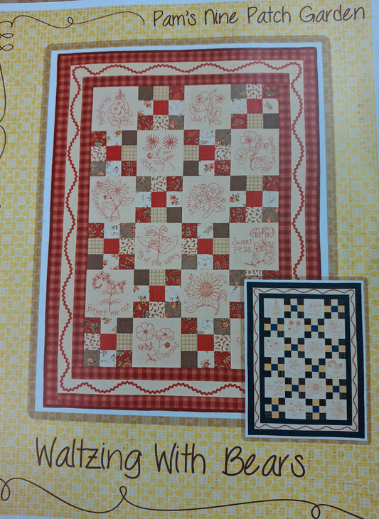 Pam's Nine Patch Garden by Cheryl Gunn for Waltzing With Bears