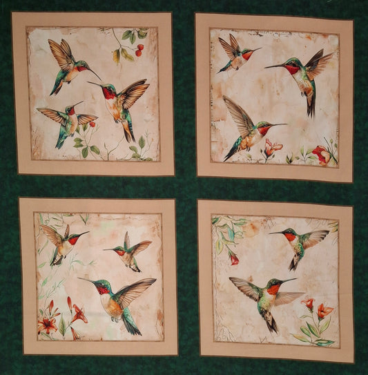 Hummingbird Shuffle Digitally Printed Panel (125)