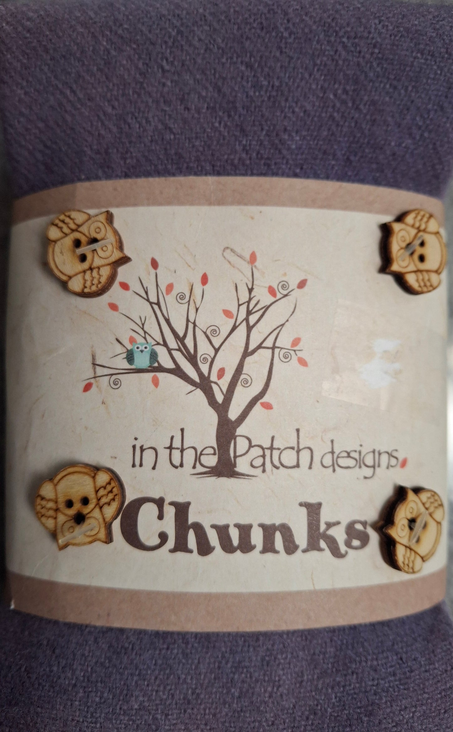Chunks - Hand-Dyed Wool WK6071 Purples Chunk by In the Patch Designs