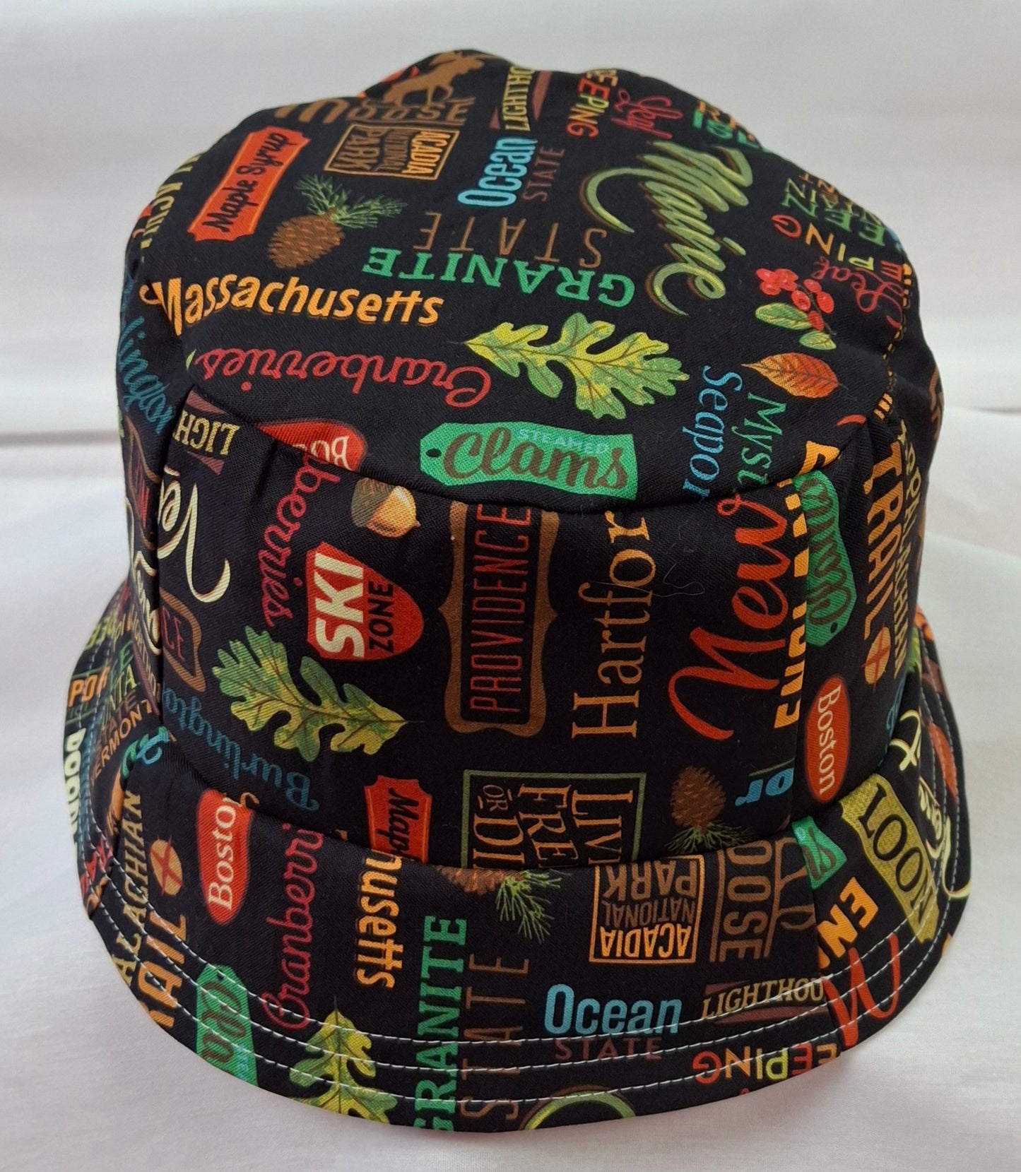 Bucket Hat Kit - All New England Shop Hop Fabric 2024 - Reversible
