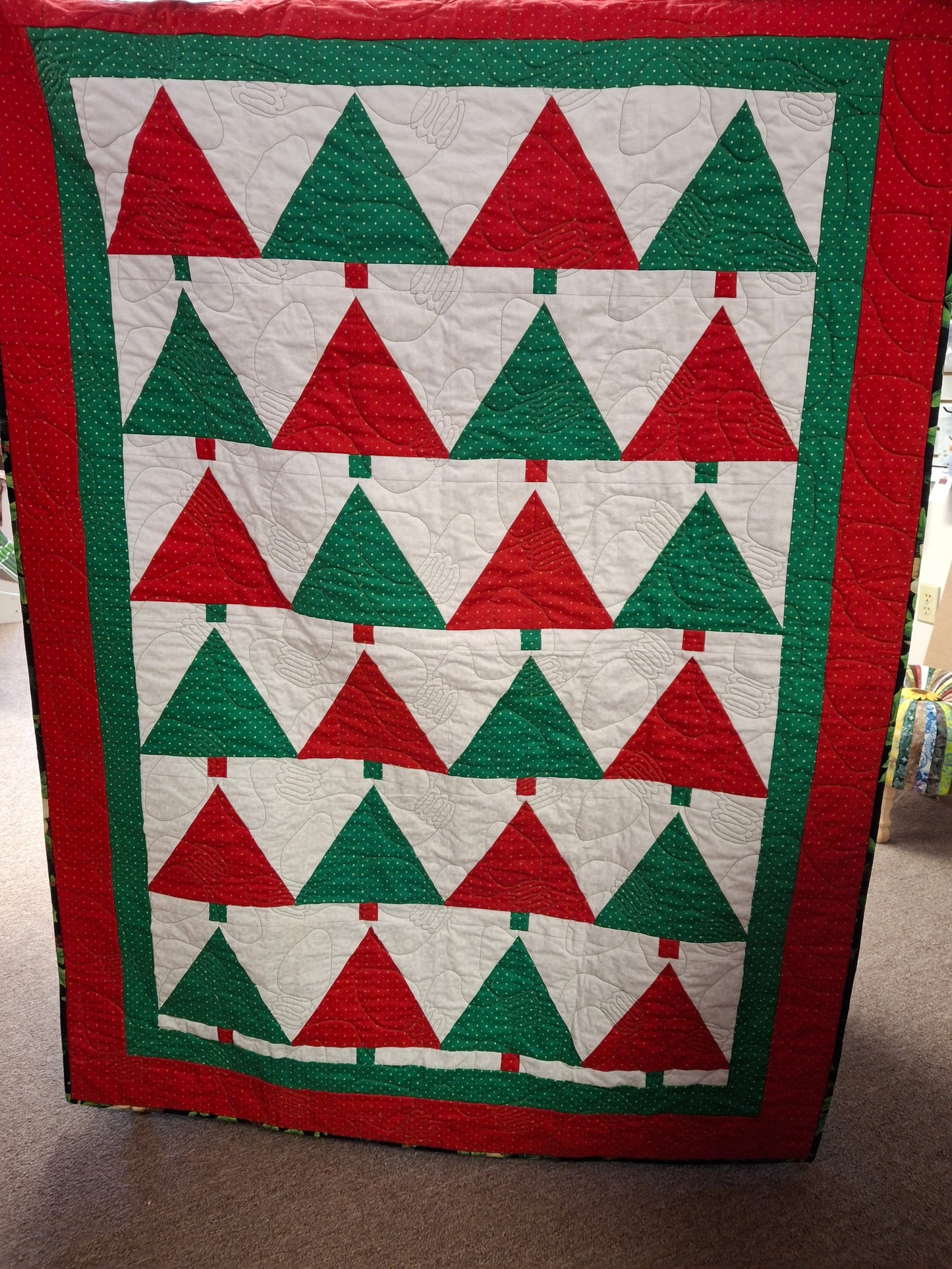 Finished Quilt - Christmas Forest