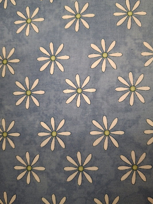 Pocketful of Posies - Slate blue/White 3398 17 by Henry Glass & Co.