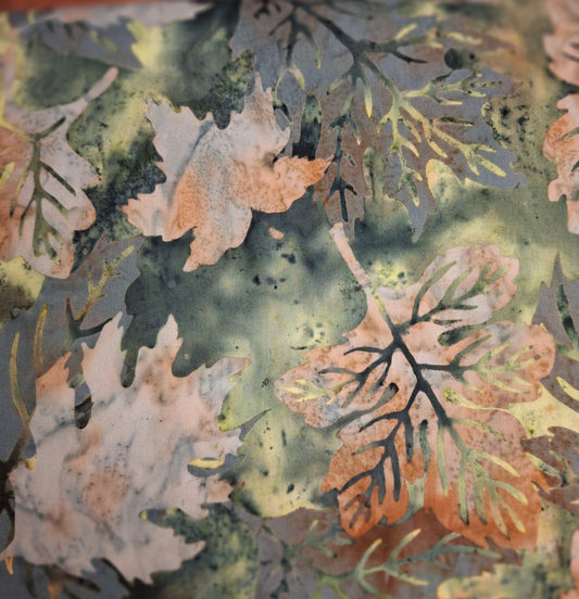 Bali Batik - Leaves N2900-429 by Hoffman Fabrics