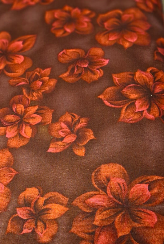 118" Dreams - Dark Red Floral 907850 183 by Fabri-Quilt Inc.