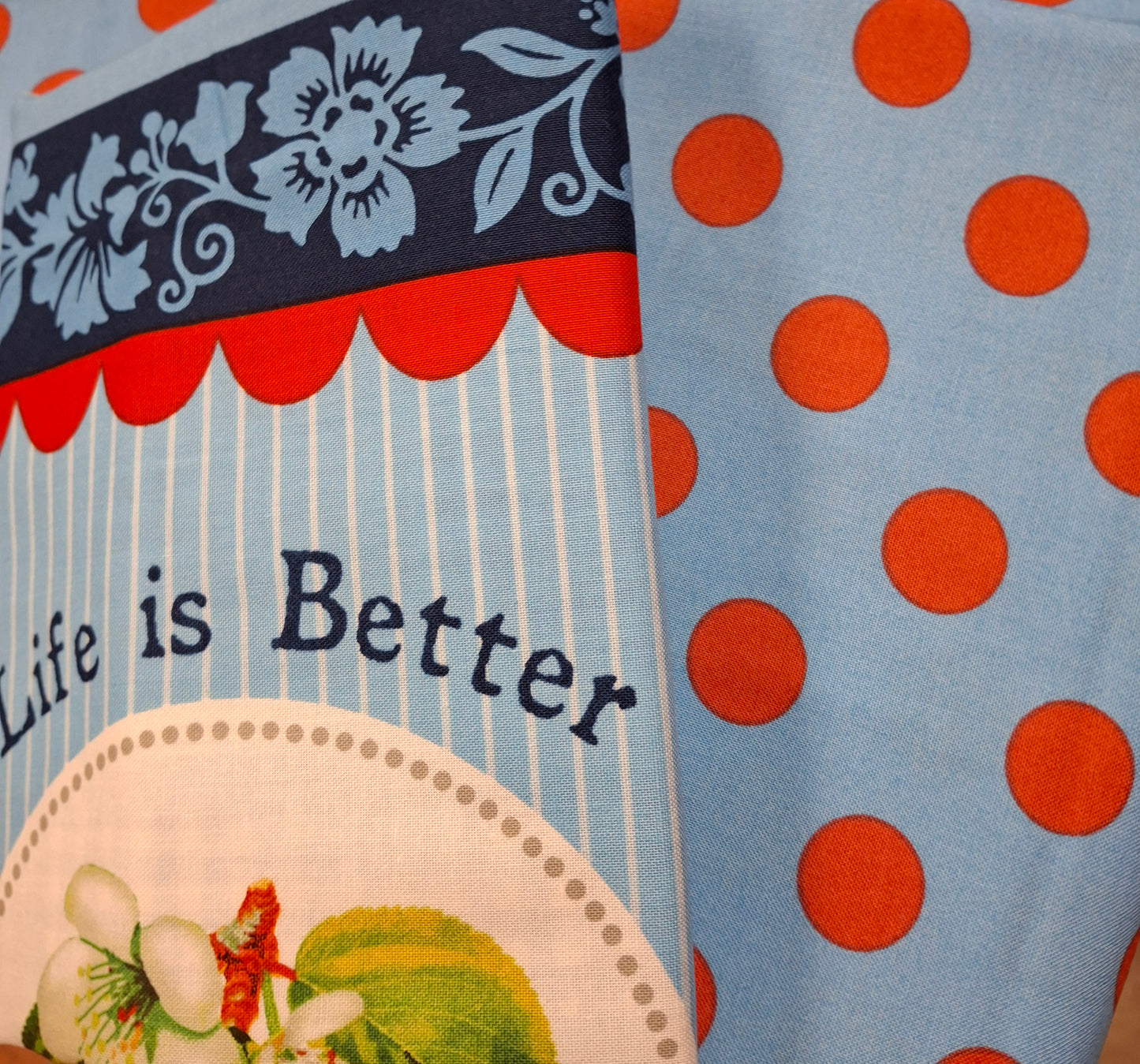 Sweet Cherry Apron Panel Kit by Wilmington Prints