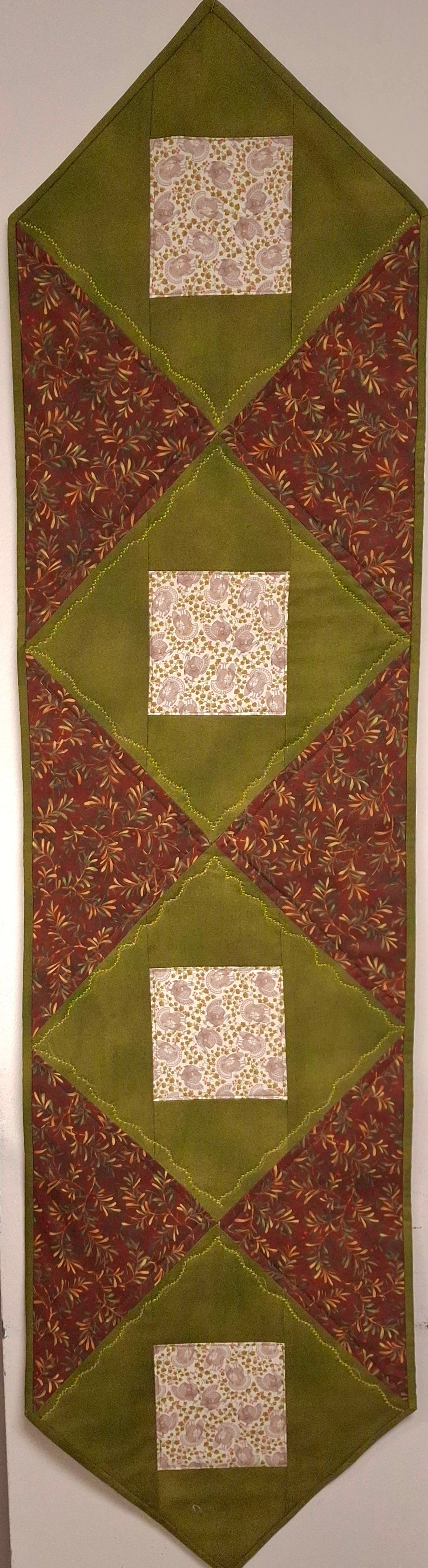 Easy 8 - Holiday Table Runner - Ornaments