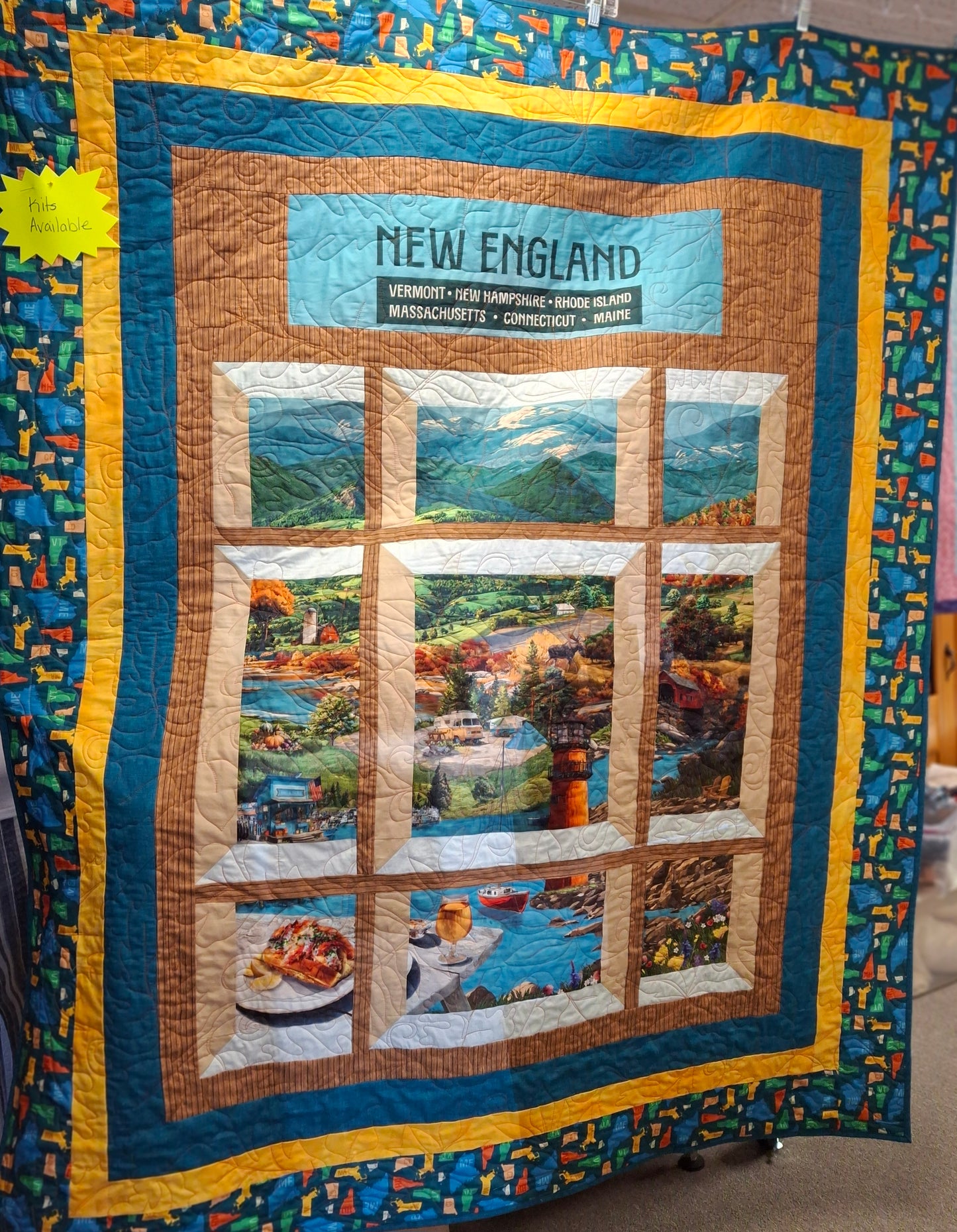 All New England Shop Hop 2026 Panel Quilt Kit