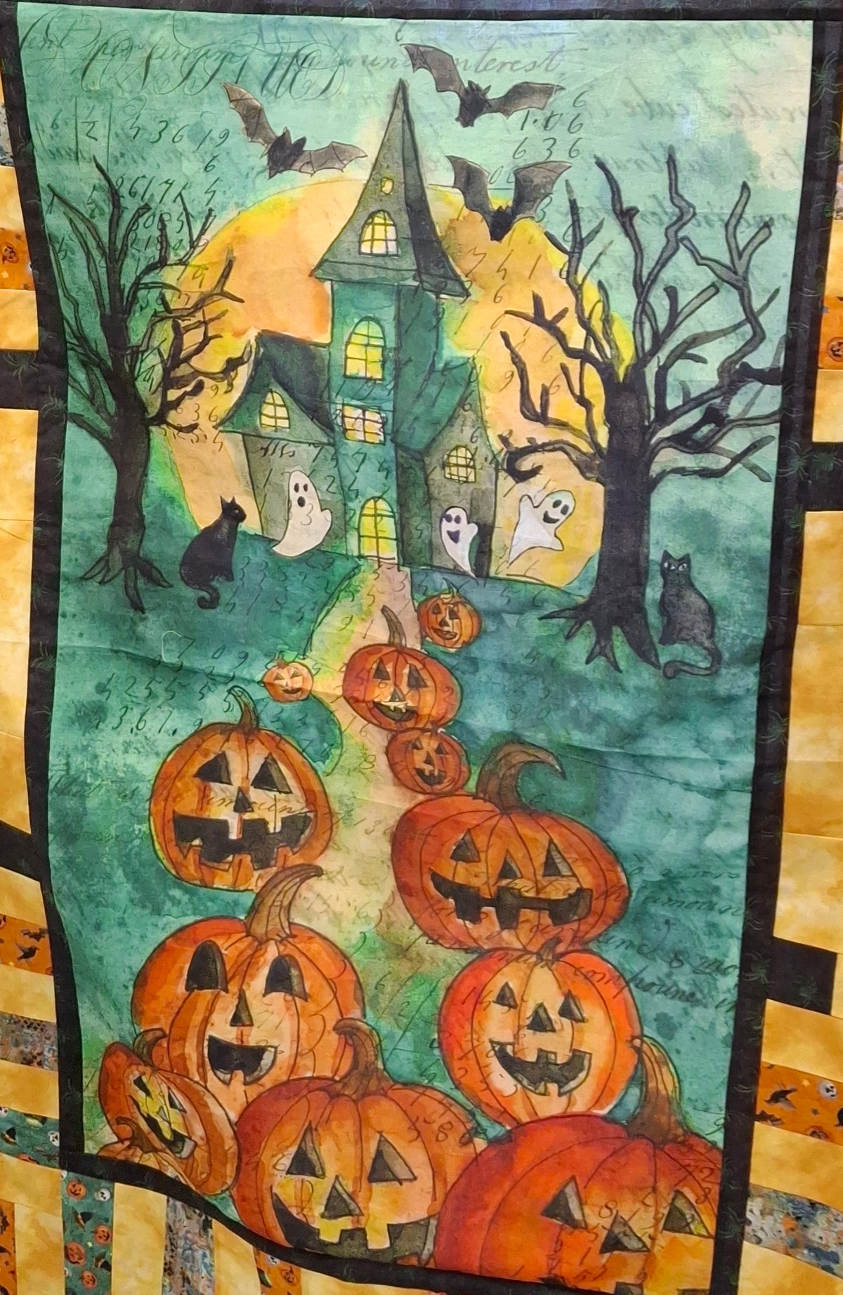 Emerald Hollow Panel Halloween Quilt Kit