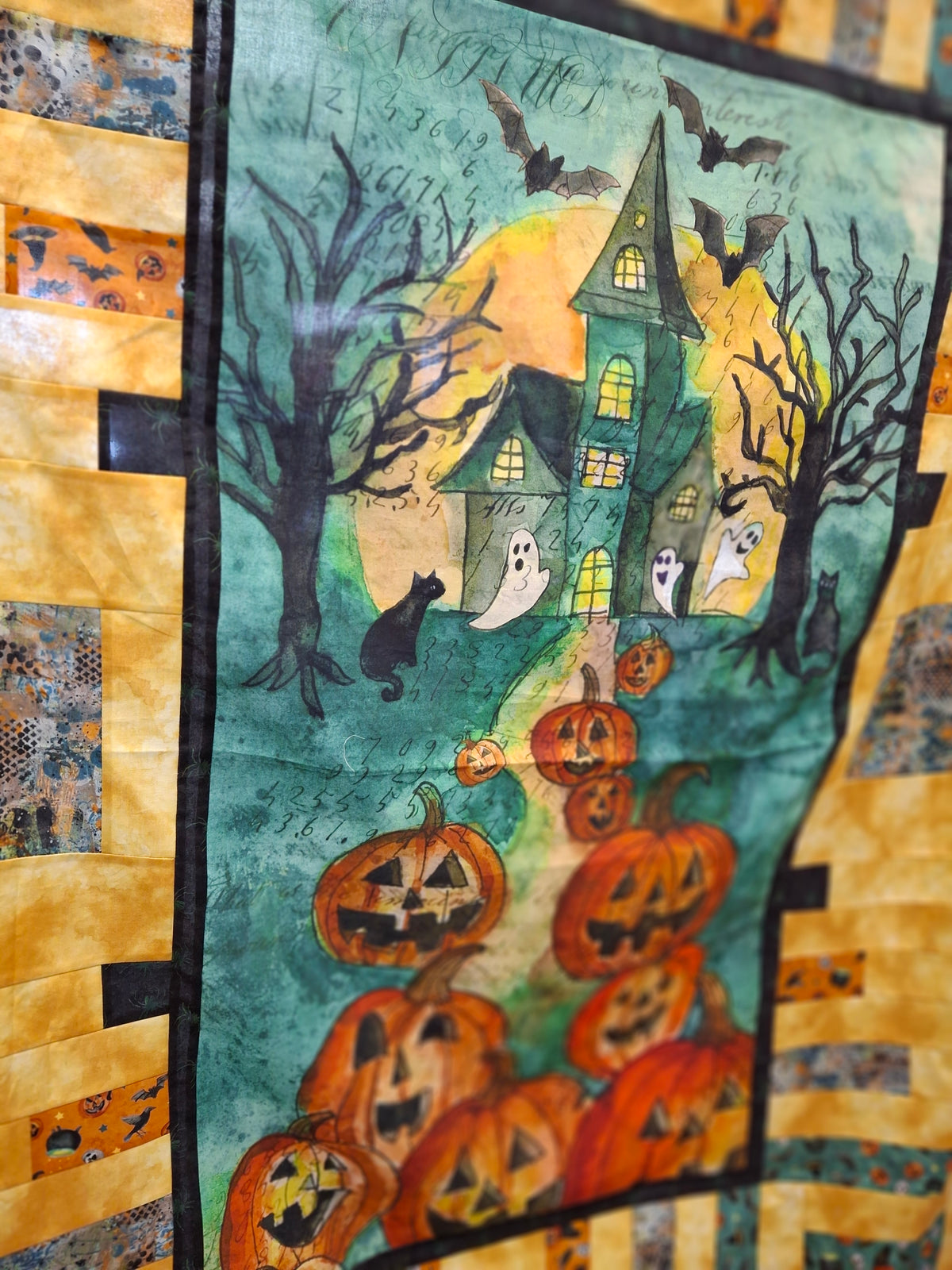 Emerald Hollow Panel Halloween Quilt Kit