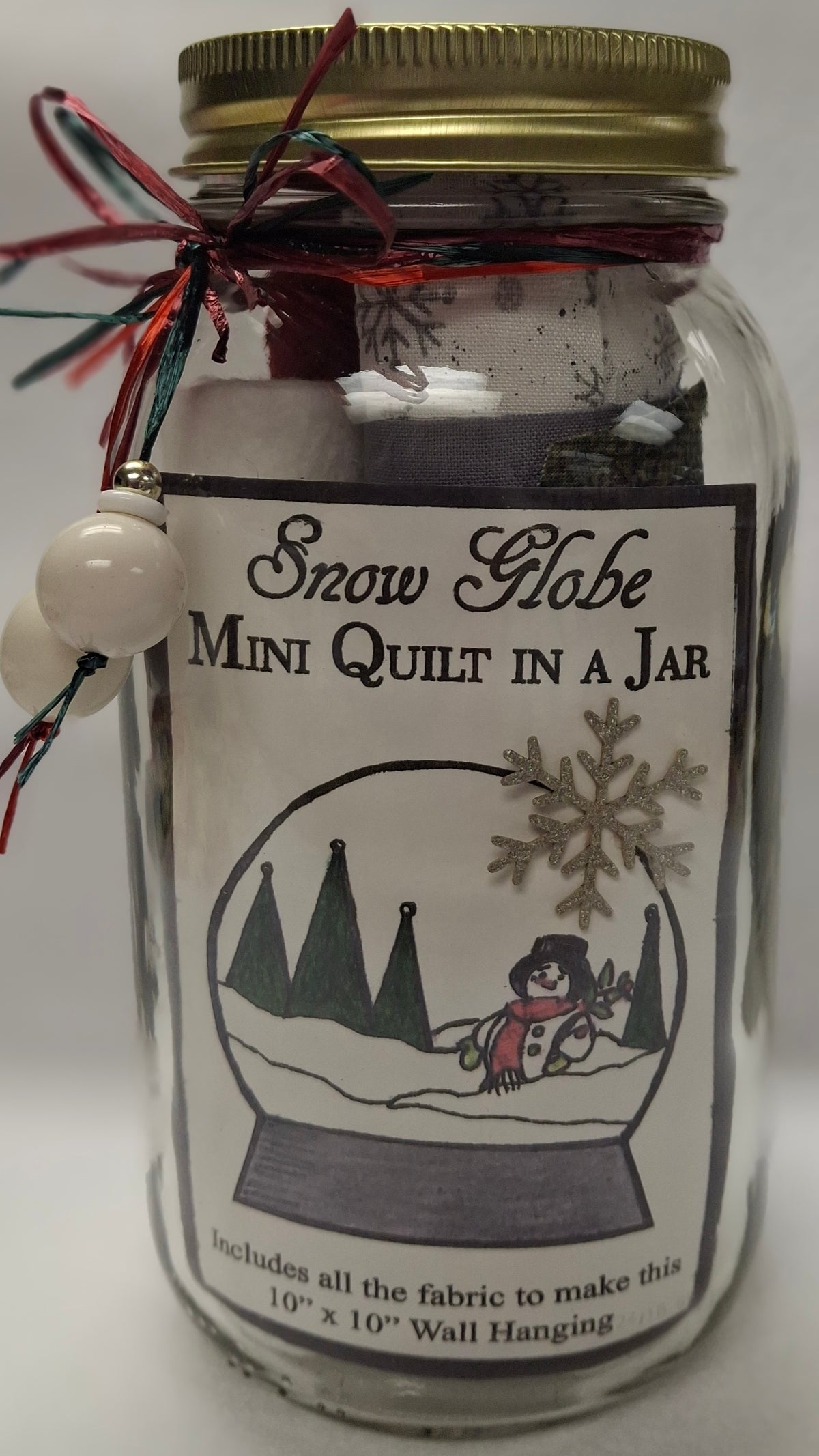 Mini Quilt in a Jar Kit - Snow Globe