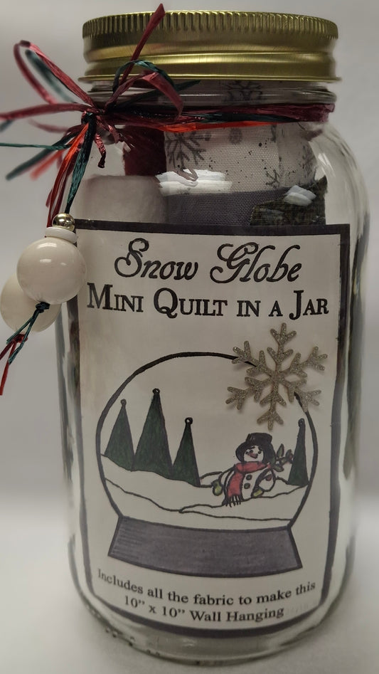 Mini Quilt in a Jar Kit - Snow Globe