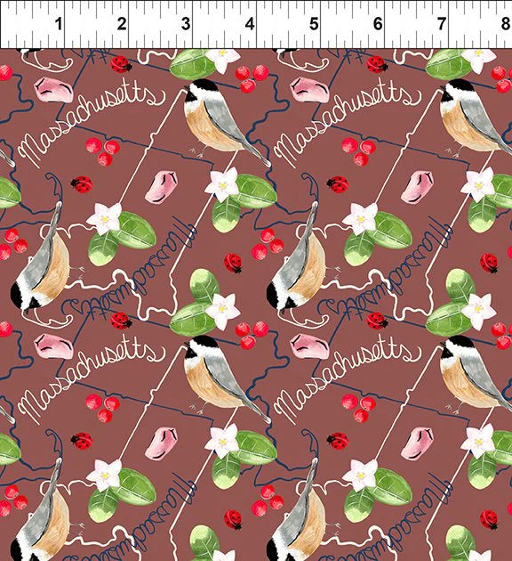 Natural State - Massachusetts 21JHU-1 by In the Beginning Fabrics