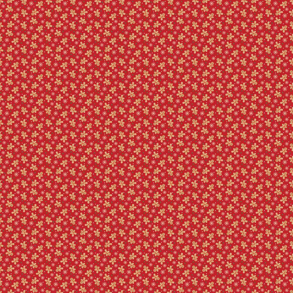 Very Merry Gingerbread - Festive Gingerbread Fun 24611 Red by 3 Wishes
