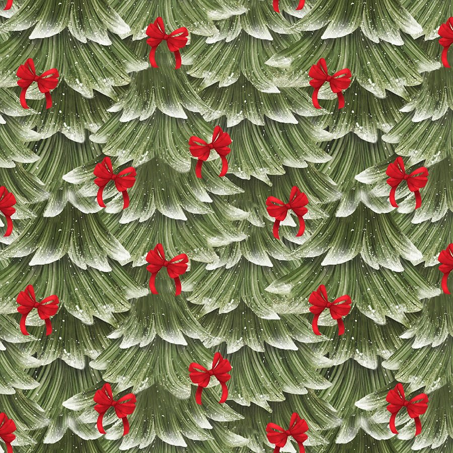 Very Merry Gingerbread - Sweet Pine and Bows 24615 Green by 3 Wishes