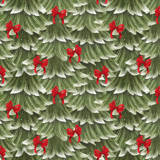 Very Merry Gingerbread - Sweet Pine and Bows 24615 Green by 3 Wishes