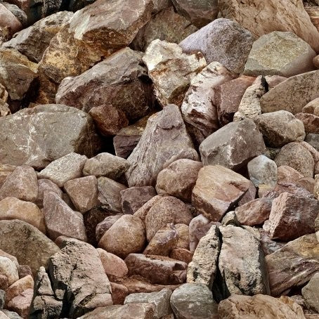 Landscape Medley - 423 Brown Boulders by Elizabeth's Studio