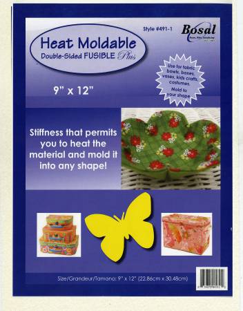 Bosal - Heat-Moldable Double-Sided Fusible PLUS 9" x 12"