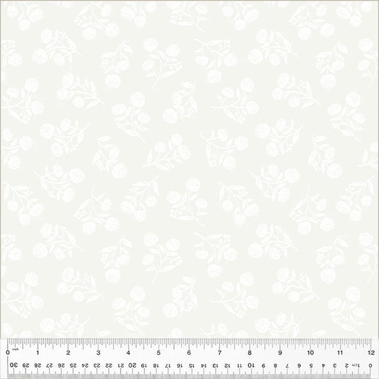 Clover & Dot - White on White 53863-10 by Windham Fabrics
