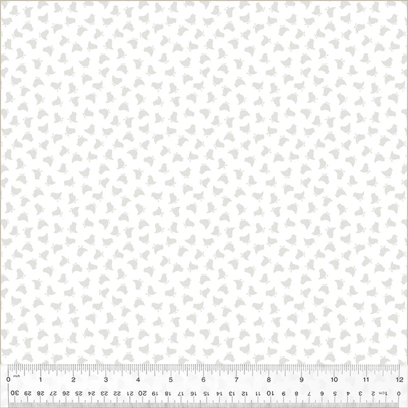 Icing - White on White Chirp Chirp- 54135-1 by Windham Fabric