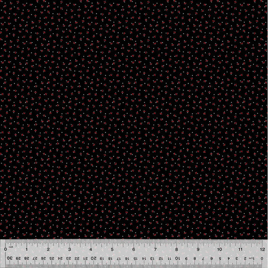 Sable & Scarlet - Black - 54153-2 by Windham Fabric