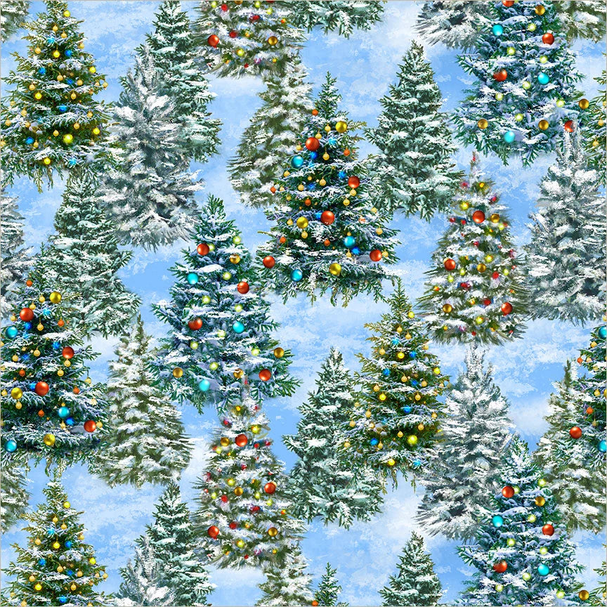 Winter Wonder - Icy Blue 55166DPF-2 by Windham Fabrics