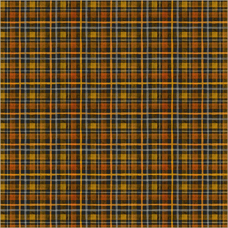 Happy Haunting - Halloween Plaid Night- 55186-1 by Windham Fabrics