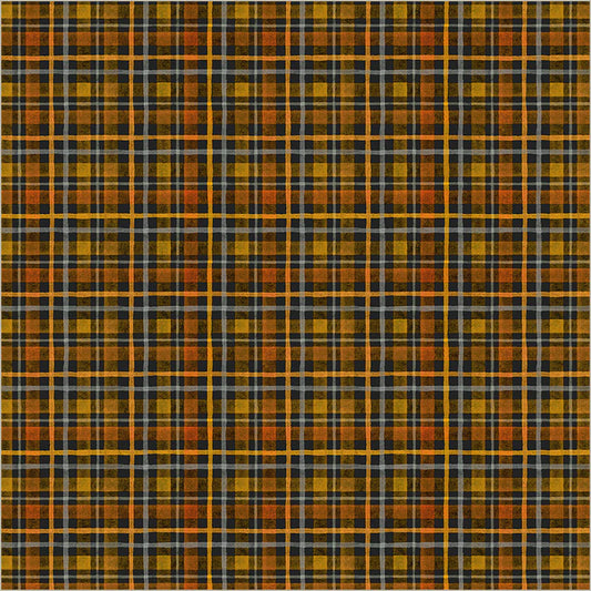 Happy Haunting - Halloween Plaid Night- 55186-1 by Windham Fabrics