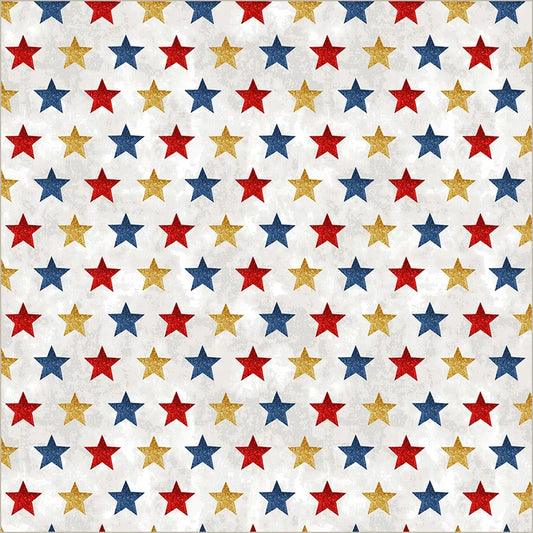 All-American Christmas - Star Bright Multi 55279-1 by Windham Fabrics