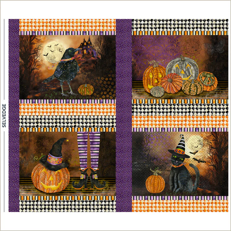 Midnight Hollow - Under the Full Moon Panel by Windham Fabrics (117)