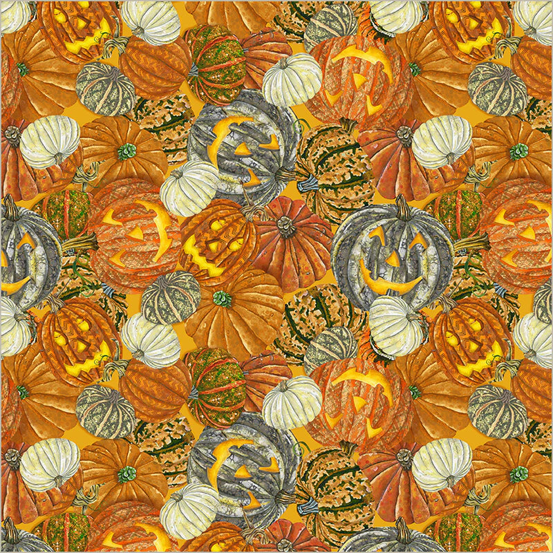 Midnight Hollow - Pumpkin Jumble Spice - 55299-2 by Windham Fabrics