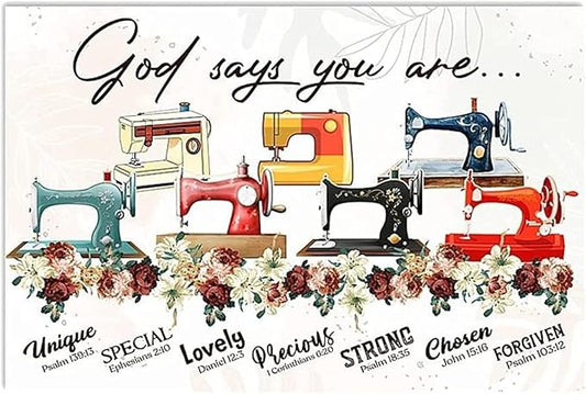 Novelty Sign - God says you are .......