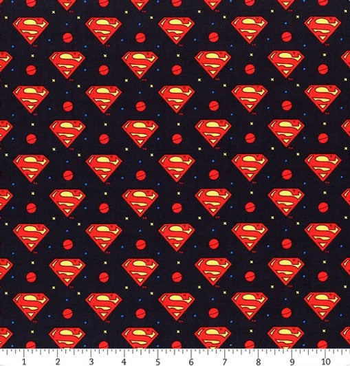 Superman 23421469 Indigo - by Camelot Fabrics